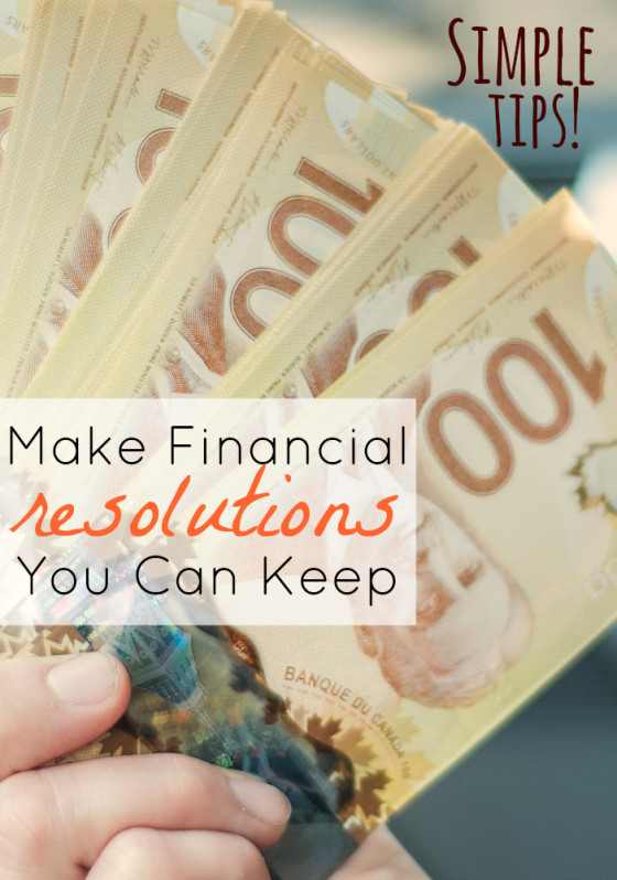 Financial Resolutions You Can Keep