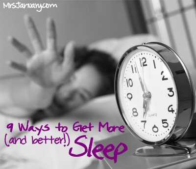 Getting More Sleep