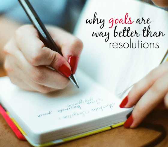 Goals Not Resolutions