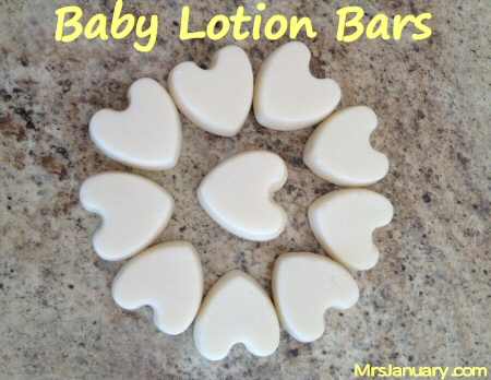 Homemade Baby Lotion Bar