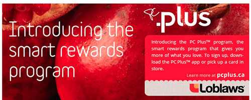 Loblaws PC Plus Rewards Program May2013