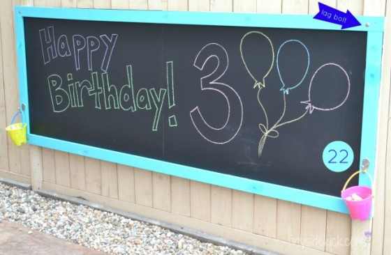 Outdoor Chalk Board