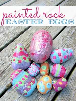 Painted Rock Easter Eggs