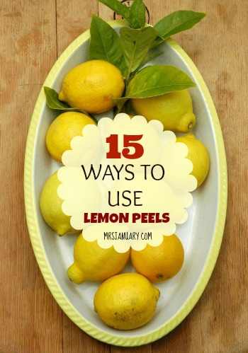 Ways to Use Lemon Peels