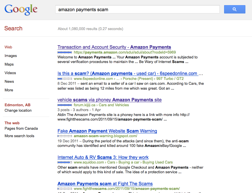 amazon payments - googled