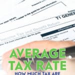 Average tax rate is calculated as your total income tax divided by your total taxable income. Knowing your average tax rate can help you plan your finances.