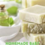 Making your own baby lotion is a great way to save your family money while purchasing baby items. They are also great to give as gifts!