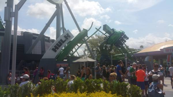 The Incredible Hulk Coaster at Universal Orlando Resort definitely requires lockers.