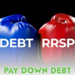 Should you contribute to your RRSP every year, or pay off debt first? It seems like this is a question that a lot of people are wrestling with.